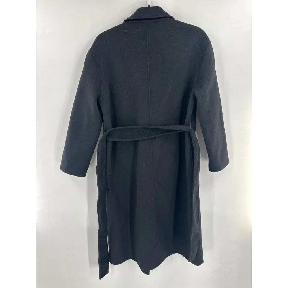 Lattelier Black Double Breasted Wool Cashmere Jacket Small